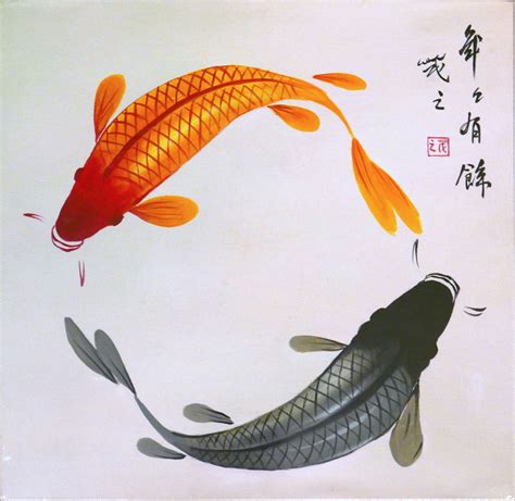 蜂字 鯉魚 畫